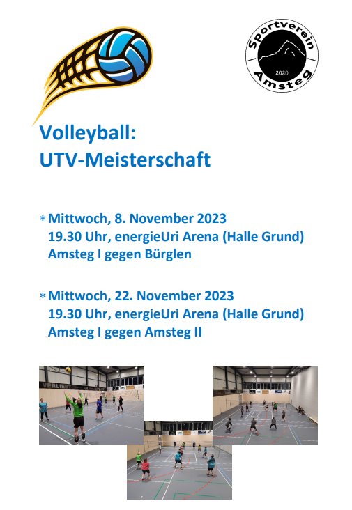 Volleyball: UTV-Meisterschaft